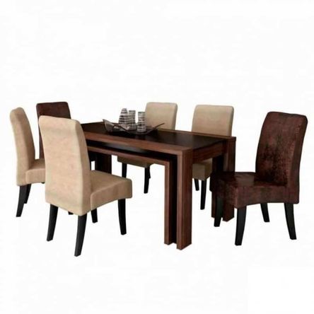 Comedor 6 Sillas Fedoria Beige Hys Hogar & Espacios