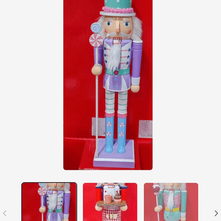 Muñeco Madera Cascanueces 38 cm Navideño Muñeco Madera Cascanueces 38 cm Navideño