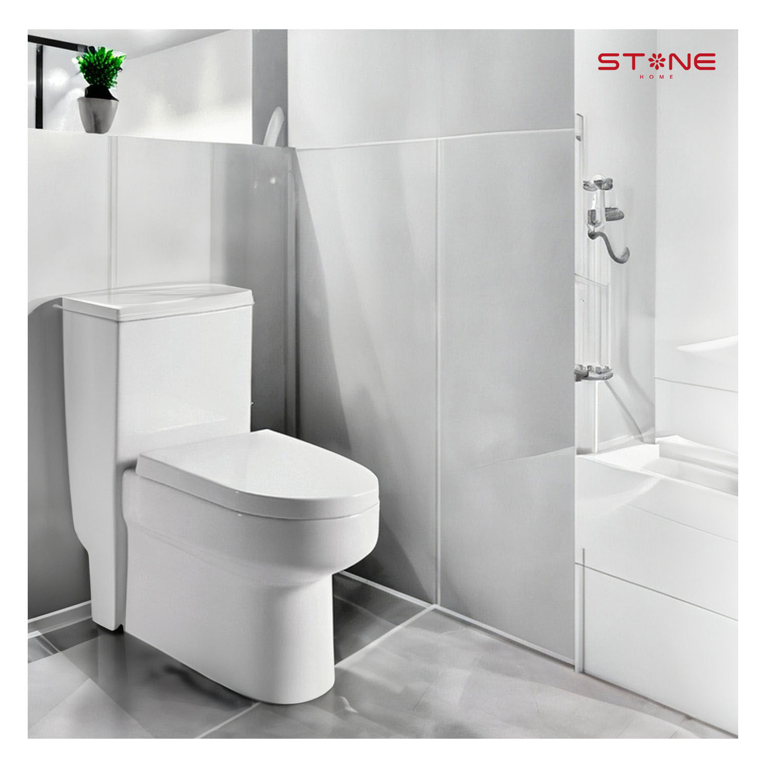 Inodoro One Piece Minimalista Sander Blanco Stone