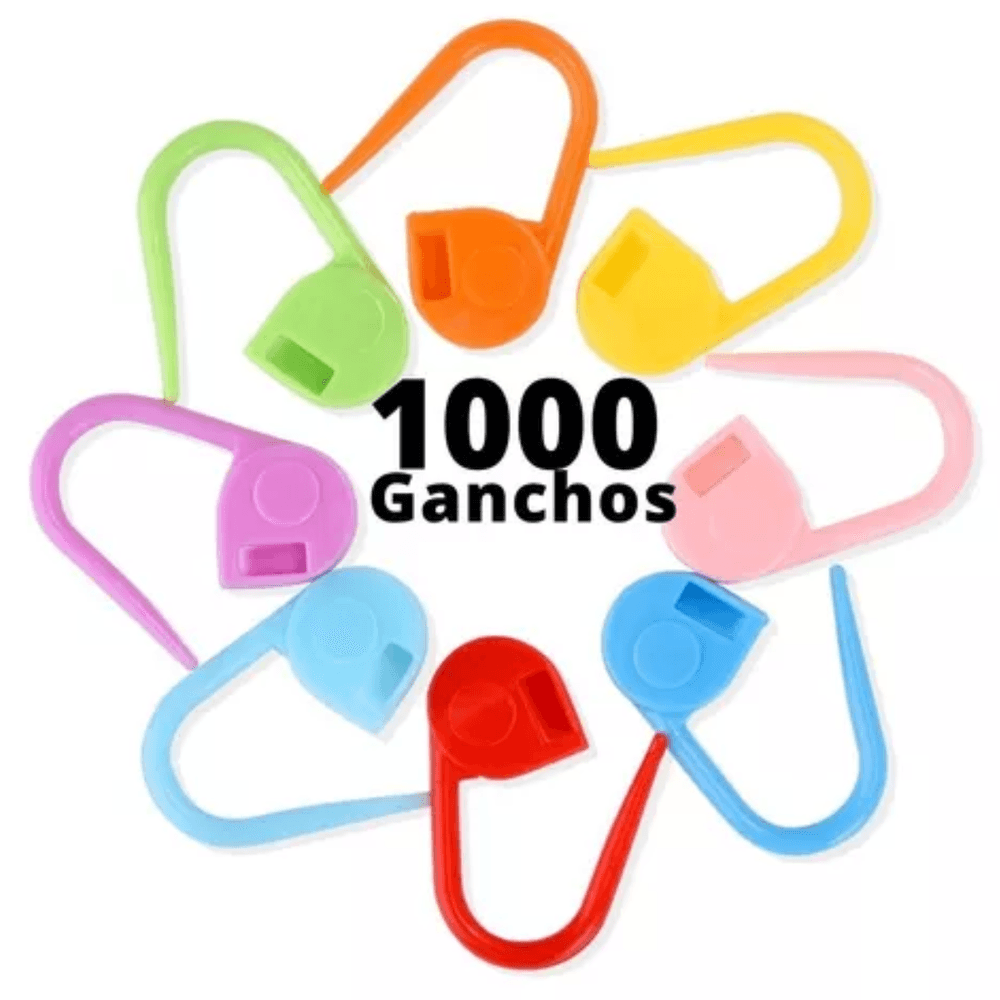 1000 Piezas Marcadores de Punto de Bloqueo Tejido Coloridos Clips de Ganchillo Alfileres 1000 Piezas Marcadores de Punto de Bloqueo Tejido Coloridos Clips de Ganchillo Alfileres