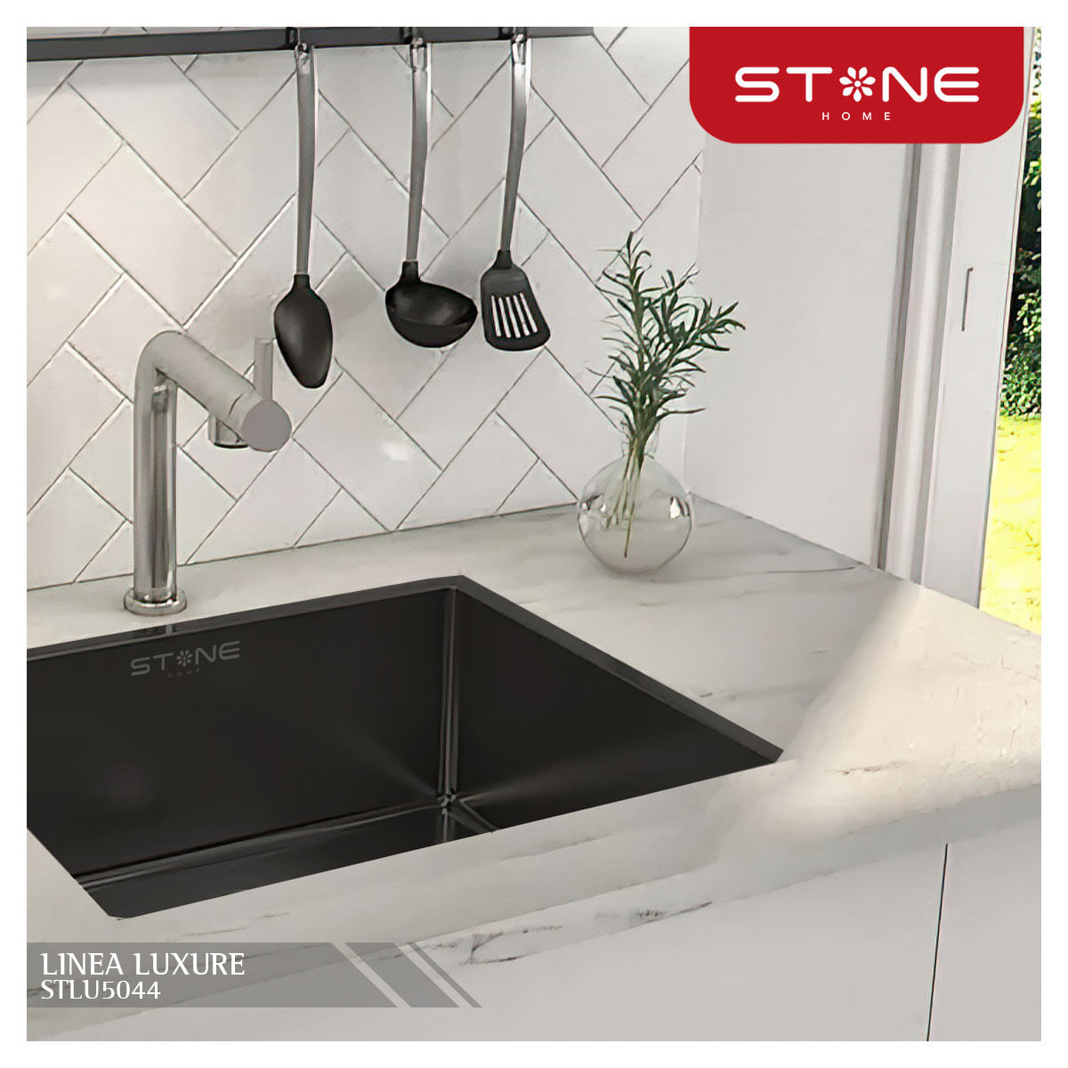 Lavadero de Acero Luxure Stlu5044 Stone