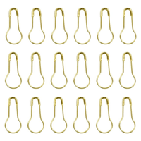 Imperdible Pera Dorado  Pines de Seguridad Broches Alfiler para Etiquetar Ropa Costura Manualidades