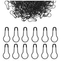 Imperdible Pera Negro Pines de Seguridad Broches Alfiler para Etiquetar Ropa Costura Manualidades