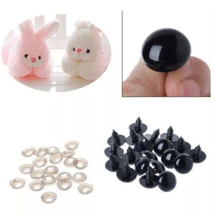 100 Ojos de Seguridad 6mm Plástico Negro Ojos para Manualidades Ojos de Oso de Peluche Amigurumi 100 Ojos de Seguridad 6mm Plástico Negro Ojos para Manualidades Ojos de Oso de Peluche Amigurumi
