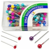 Alfiler Inoxidable para Costura Alfileres con Cabeza de Colores por 200 Unidades