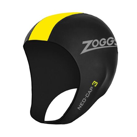 Bandana de Natación Zoggs Neo Cap 3 Unisex Negro/Amarillo - SM