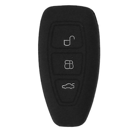 Cobertor de Llave Smart en Silicona color negro 03 Botones para Ford