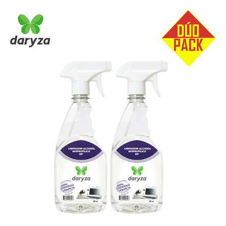 Alcohol Isopropílico 99° Daryza 650ml Dúo Pack Alcohol Isopropílico 99° Daryza 650ml Dúo Pack