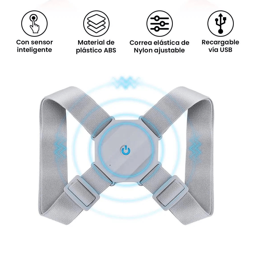 Corrector de Postura Inteligente con Sensor Recargable