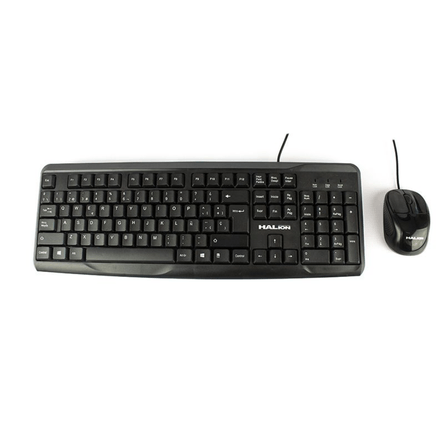 Kit HALION Teclado Office Mouse USB HA-K429C Halion