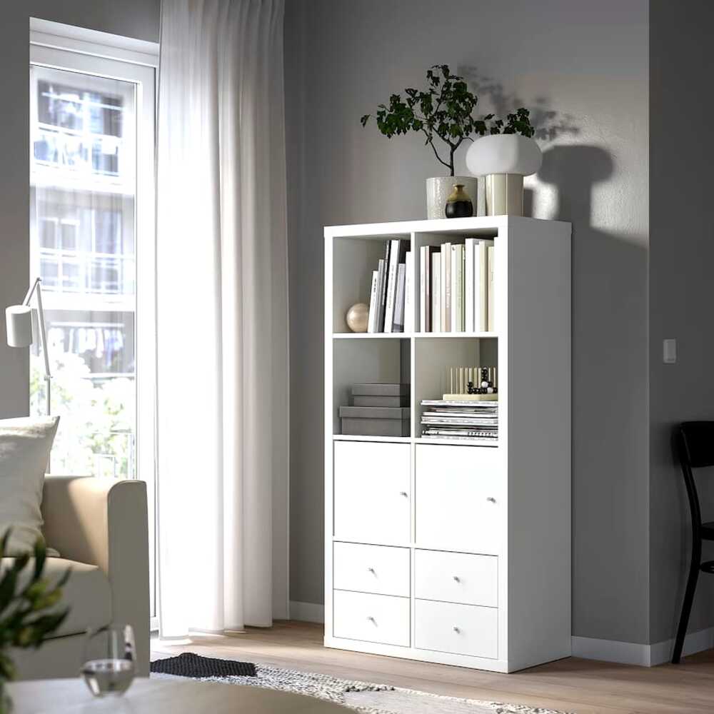 Estante Moderno Yume Blanco R&R MUEBLES Estante Moderno Yume Blanco R&R MUEBLES