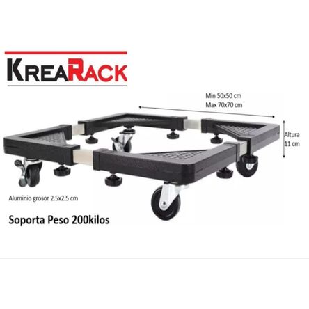 Base grueso para Cocina Lavadora Refri Etc con Rueda Regulable Japan Base grueso para Cocina Lavadora Refri Etc con Rueda Regulable Japan