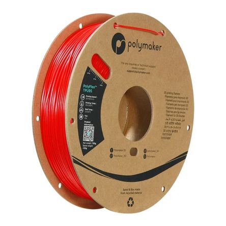 Filamento Polyflex Rojo Tpu 1.75mm 750g POLYMAKER