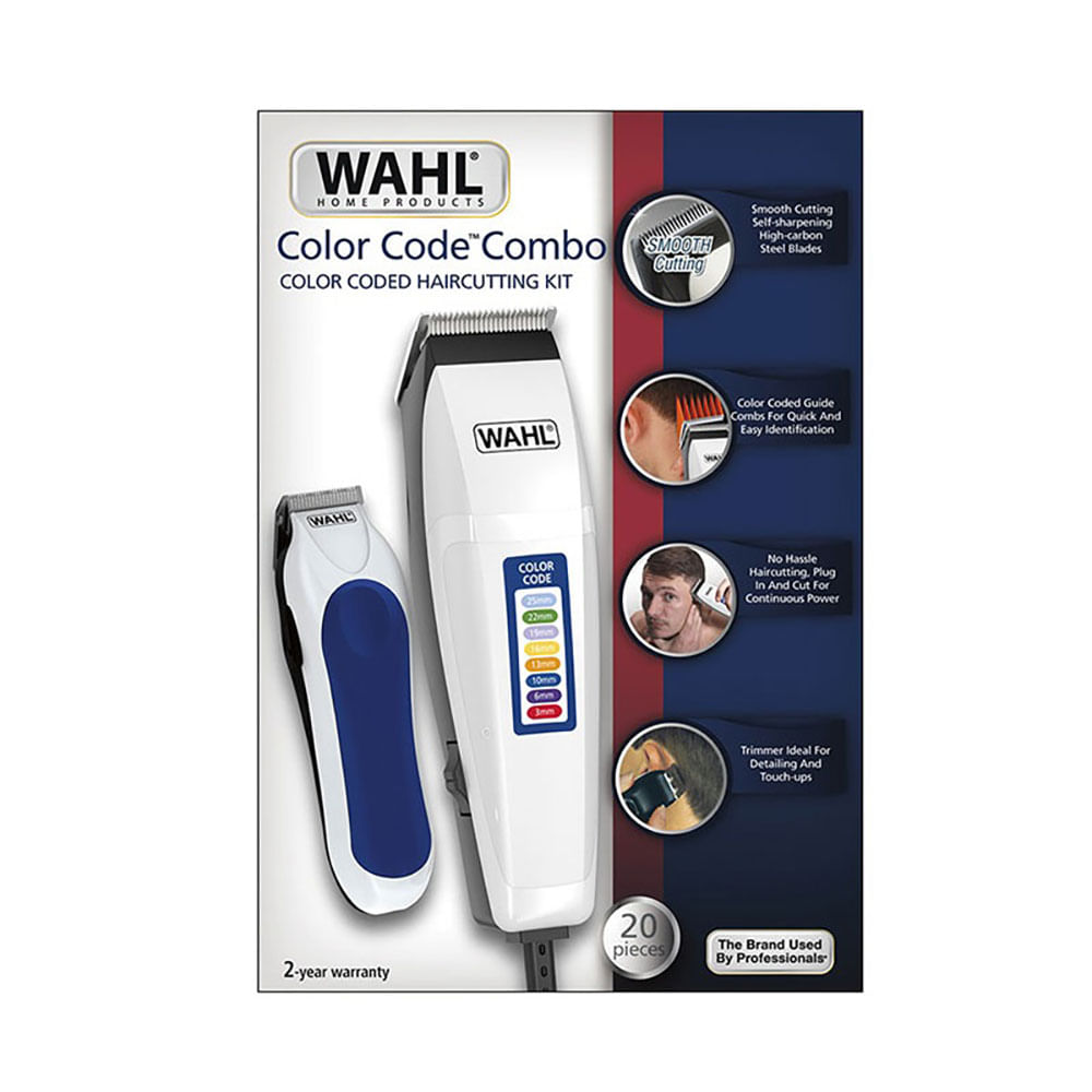 Cortador de Cabello Wahl Color Code 20 Pzs Blanco - Promart
