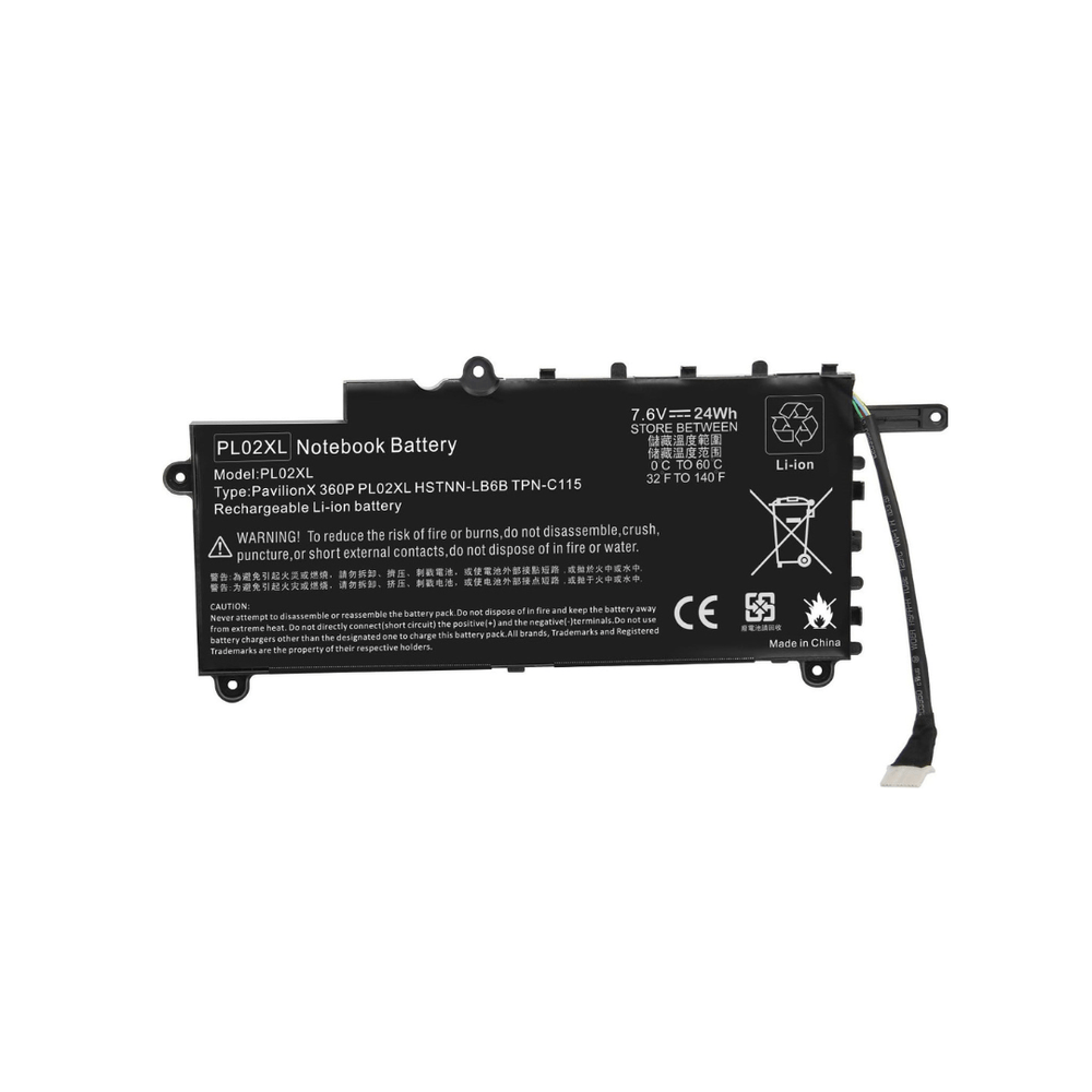 Batería Para Laptop HP PL02XL PAVILION 11 NX360 SERIES 11 N010DX Batería Para Laptop HP PL02XL PAVILION 11 NX360 SERIES 11 N010DX