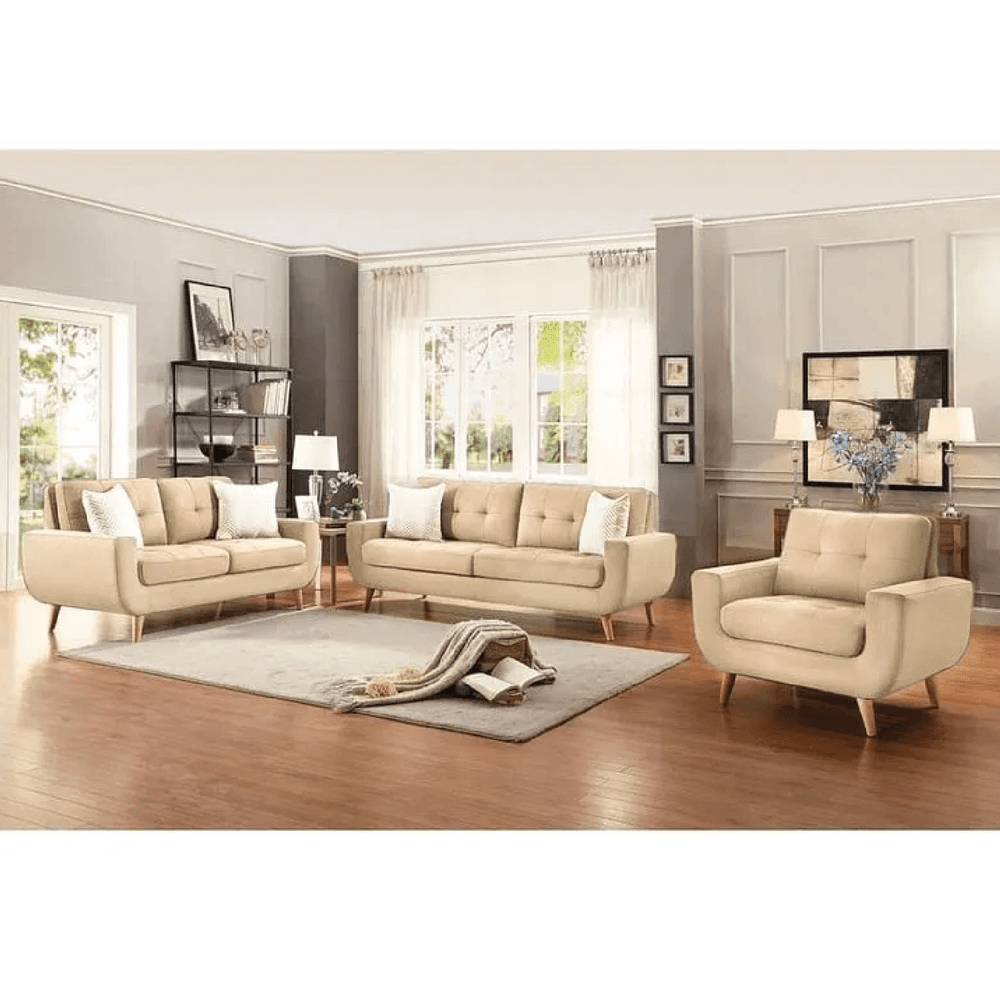 Juego de Sala 3 2 1 Karime Alto Hogar Beige Juego de Sala 3 2 1 Karime Alto Hogar Beige