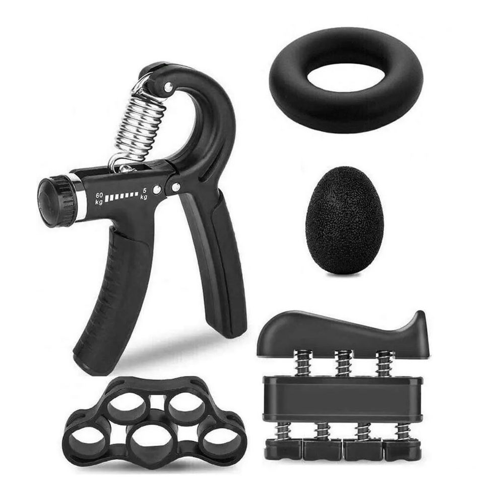 Hand Grip Kit 5 Piezas Genérico Ejercitador de Antebrazos, Dedos y Agarre Hand Grip Kit 5 Piezas Genérico Ejercitador de Antebrazos, Dedos y Agarre