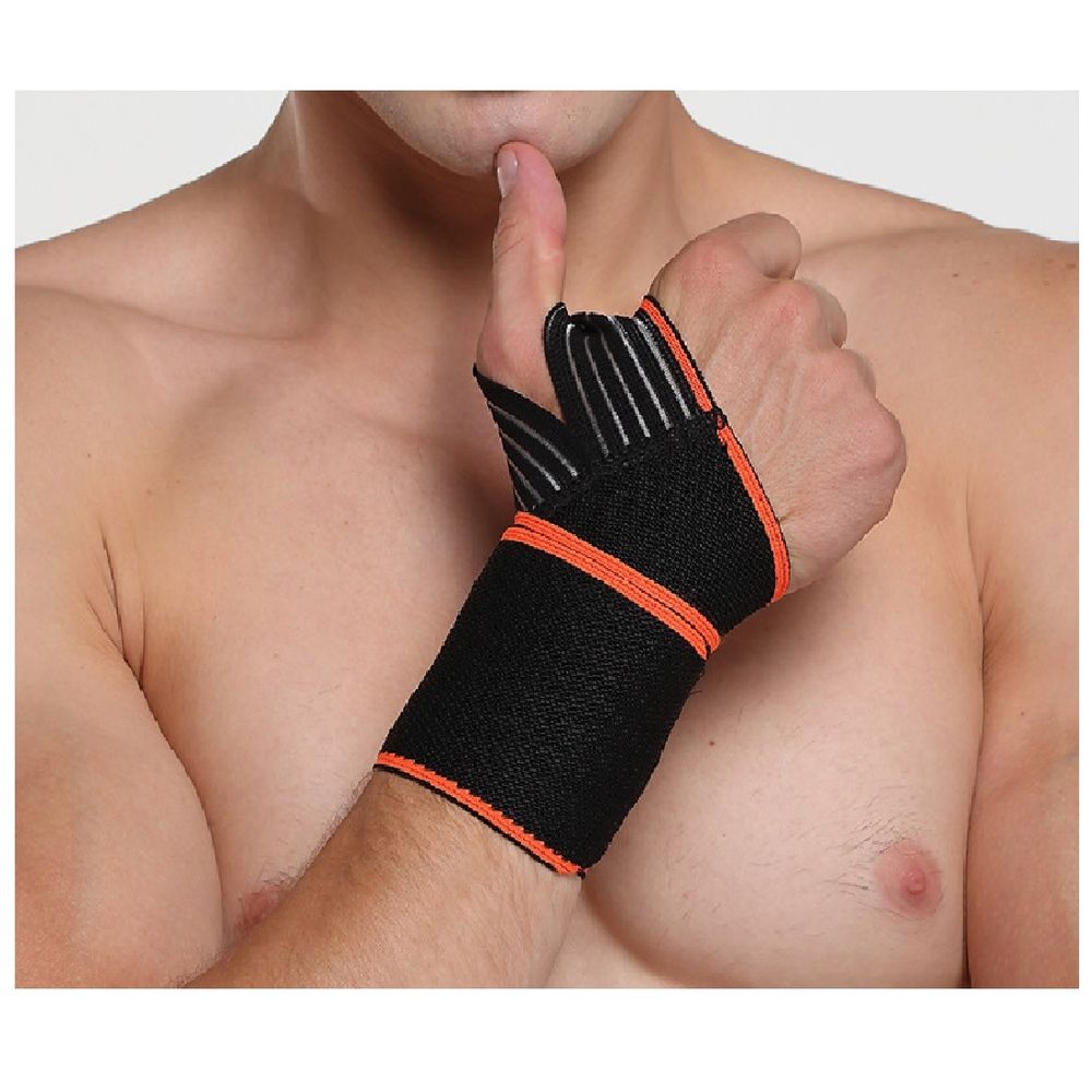 Muñequera con protector del Pulgar (2 unidades) Generico Todo Deporte Naranja Muñequera con protector del Pulgar (2 unidades) Generico Todo Deporte Naranja