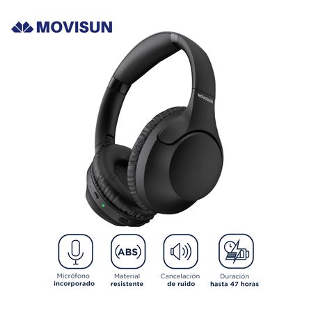 Audífonos Bluetooth Full Música 47 Horas Inalámbricos Urban Rock 2 MOVISUN