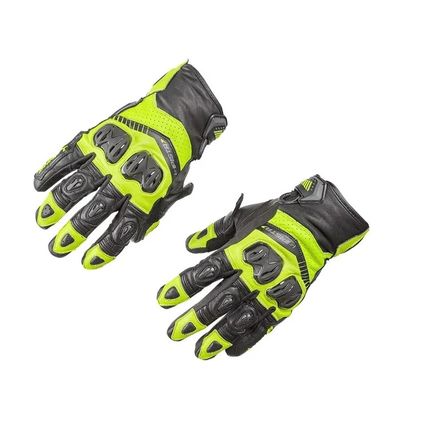 Guantes Shaft Pista  Negro Amarillo M