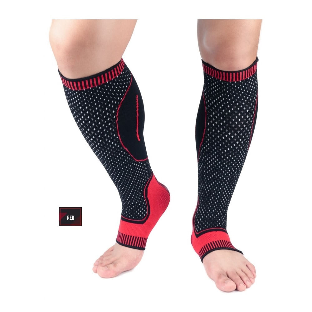 Medias de Compresión Deportiva (2 unidades) Generico Todo Deporte Rojo Talla M Medias de Compresión Deportiva (2 unidades) Generico Todo Deporte Rojo Talla M