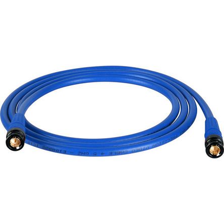 Cable Tecnec Laird Belden 1694A Rg6 3G Sdi con Conectores Trompeter Black Gold 200 Azul