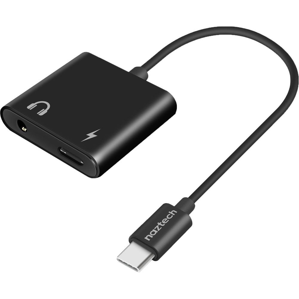 Adaptador de Carga y Audio Usb Type C y 3.5Mm Naztech Adaptador de Carga y Audio Usb Type C y 3.5Mm Naztech