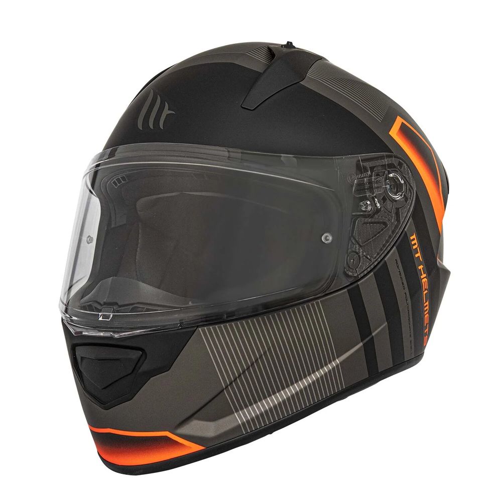 Casco mt helmets naranja hot sale