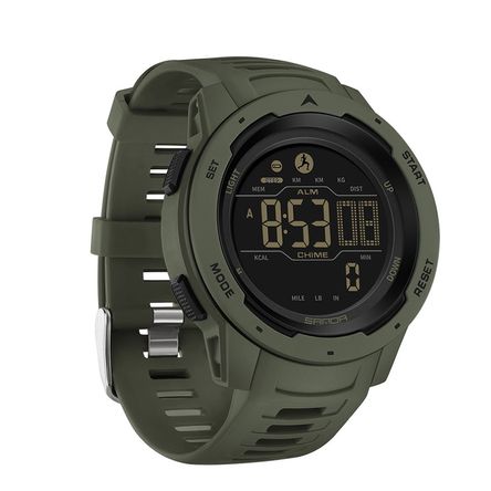 Reloj Hombre Sanda 2145 Star Digital Verde