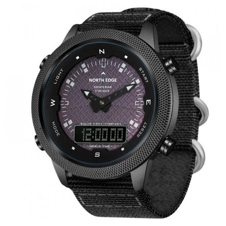 Reloj Digital North Edge Evoque Táctico Militar Solar Oem