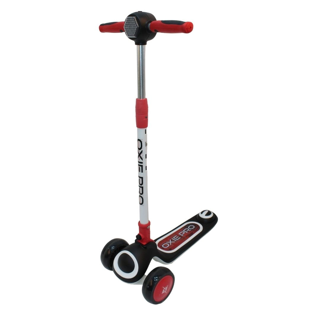 Scooter Lexus Oxie Pro con bluetooth y mochila rojo blanco