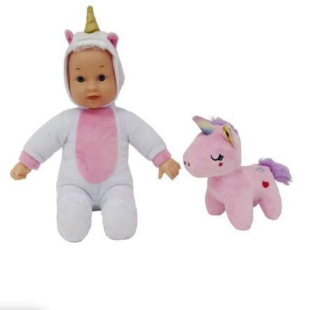 Muñeca bebe 30 cm modelo unicornio