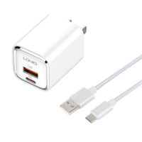 Cargador de Carga Rápida 30W LDNIO A2317C Incluye Cable USB a USB-C