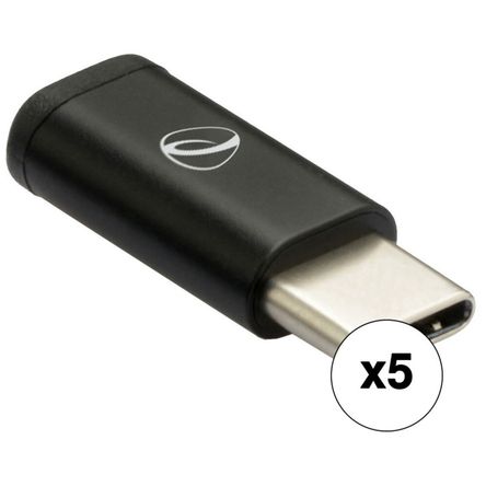 Adaptador Pearstone Usb Type C Macho a Micro Usb Hembra Paquete de 5