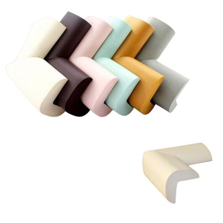 Protector de Esquinas Antigolpes 8 Pzs para Muebles Crema Protector de Esquinas Antigolpes 8 Pzs para Muebles Crema