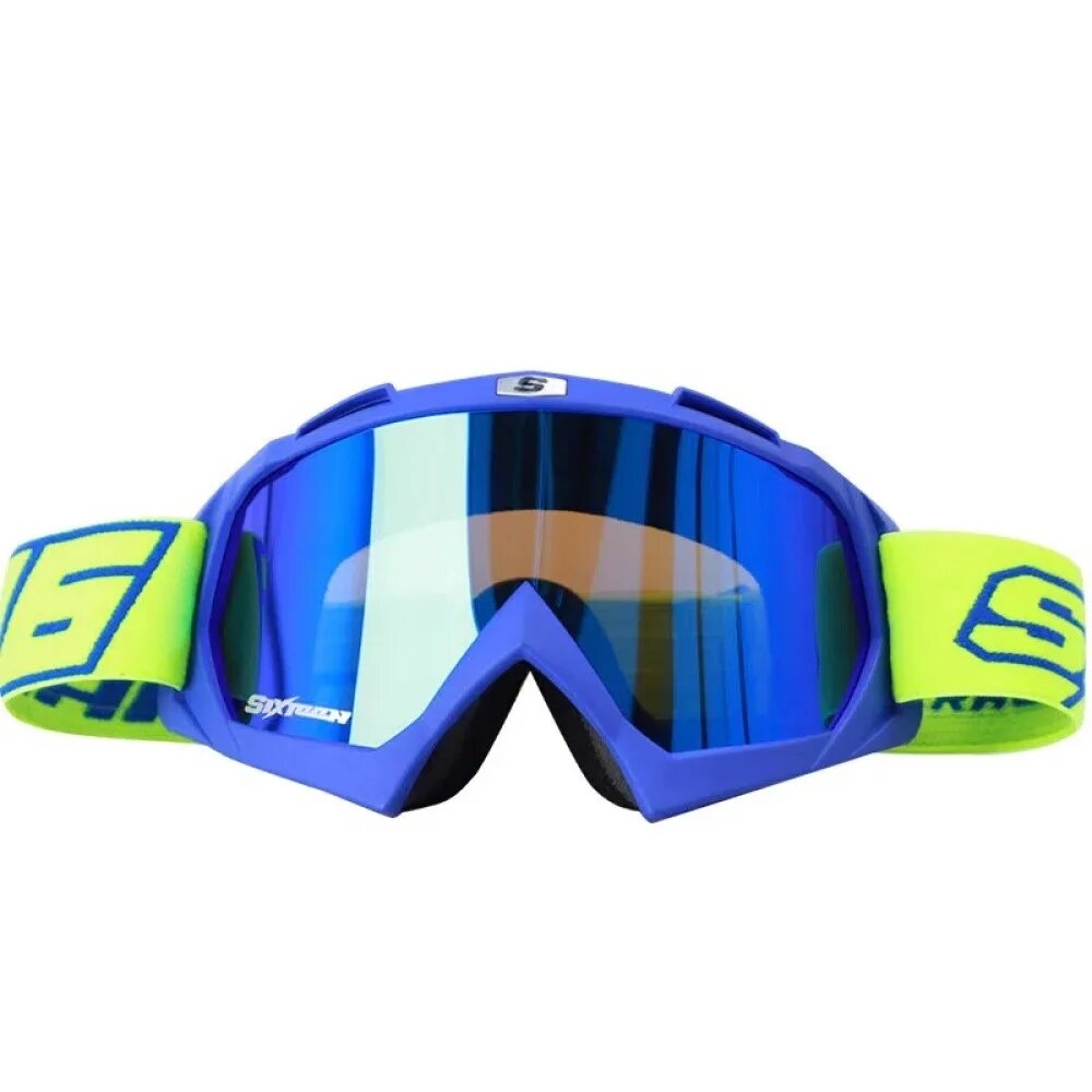 Gafas Shaft Cross Sh-16 Evo Azul Amarillo Visor Irid Azul