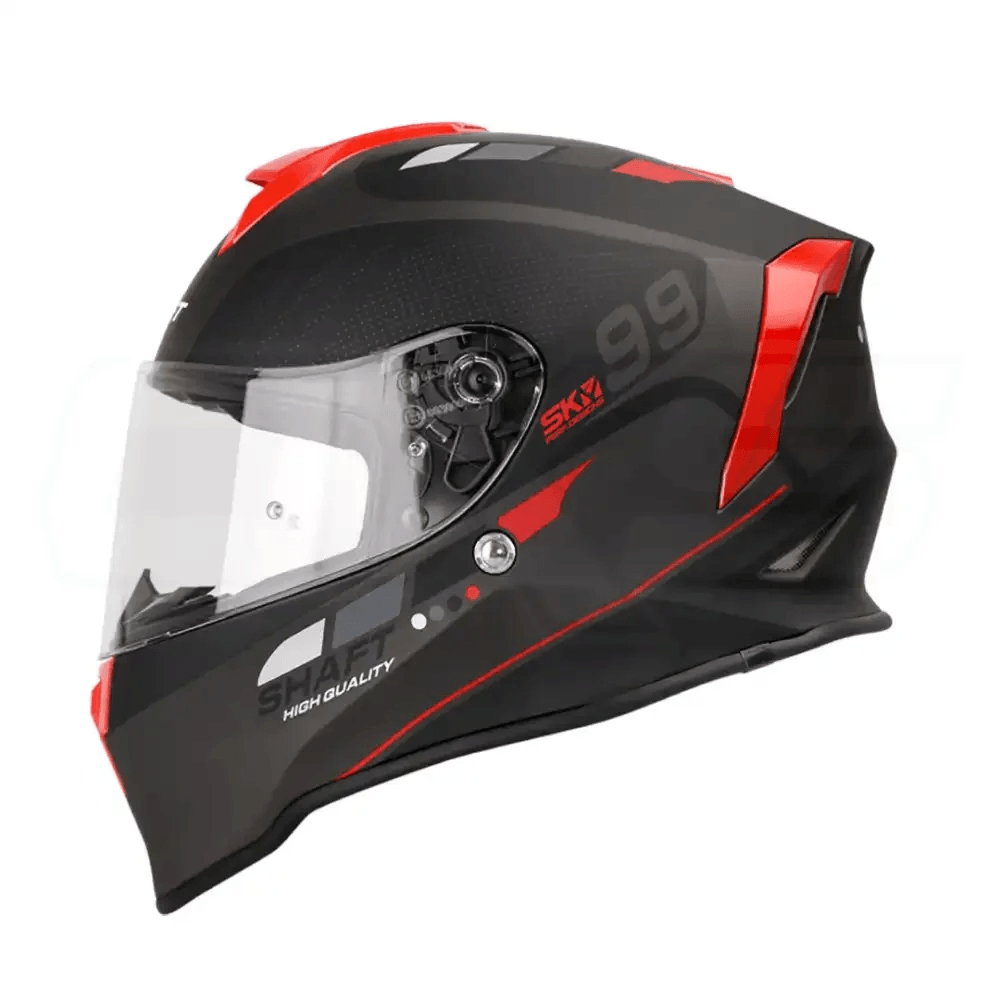 Casco Shaft Sh 551 Bruk Negro Rojo M Promart