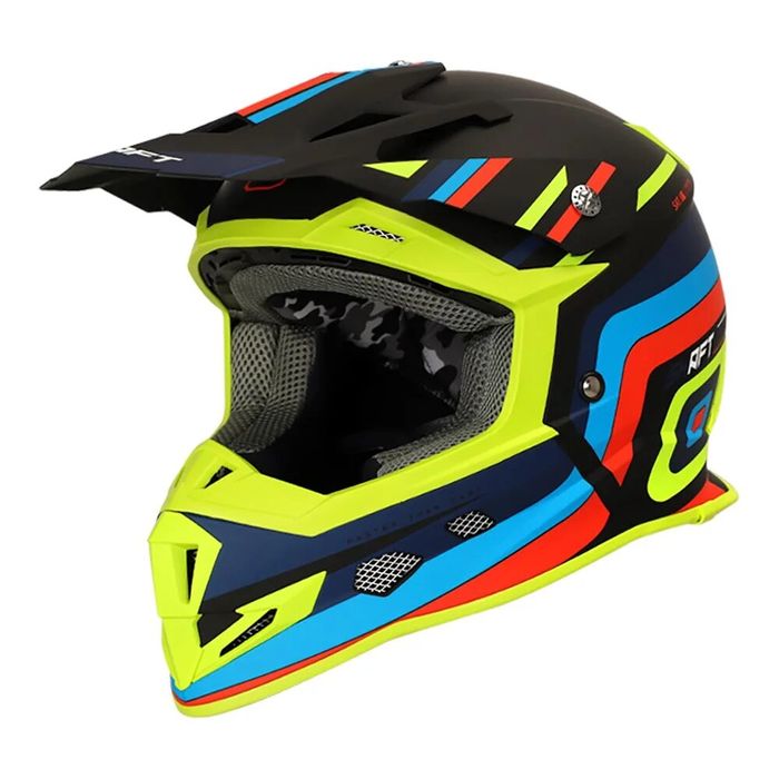 Casco Shaft Mx33 Raptor Dex Negro Amarillo L Promart