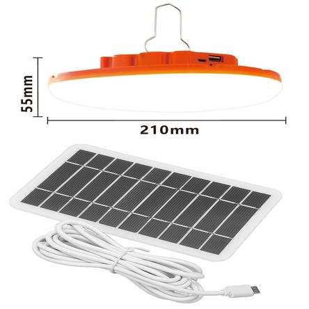 Lámpara Colgante Portátil Solar LED 1.5W Power Bank Integrado 1200mah + Panel Solar 5V Lámpara Colgante Portátil Solar LED 1.5W Power Bank Integrado 1200mah + Panel Solar 5V
