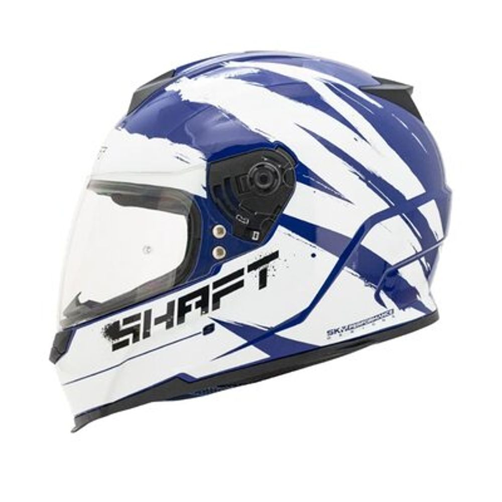 Casco Shaft 502 Tracer Azul Blanco L Promart