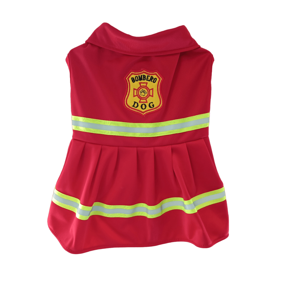 Disfraz para Perro/Gato Vestido Bombero Halloween Talla 0 Disfraz para Perro/Gato Vestido Bombero Halloween Talla 0