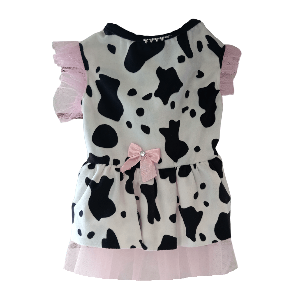 Disfraz para Perro/Gato Modelo Vestido Vaca Halloween Talla 0 Disfraz para Perro/Gato Modelo Vestido Vaca Halloween Talla 0