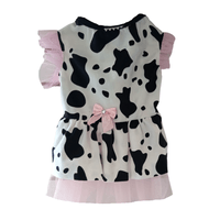 Disfraz para Perro/Gato Modelo Vestido Vaca Halloween Talla 0