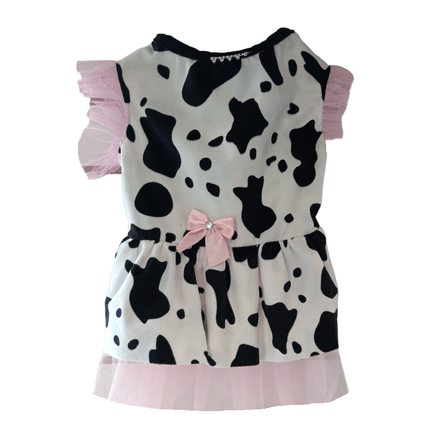 Disfraz para Perro/Gato Modelo Vestido Vaca Halloween Talla 0 MIA&OSHI BOUTIQUE