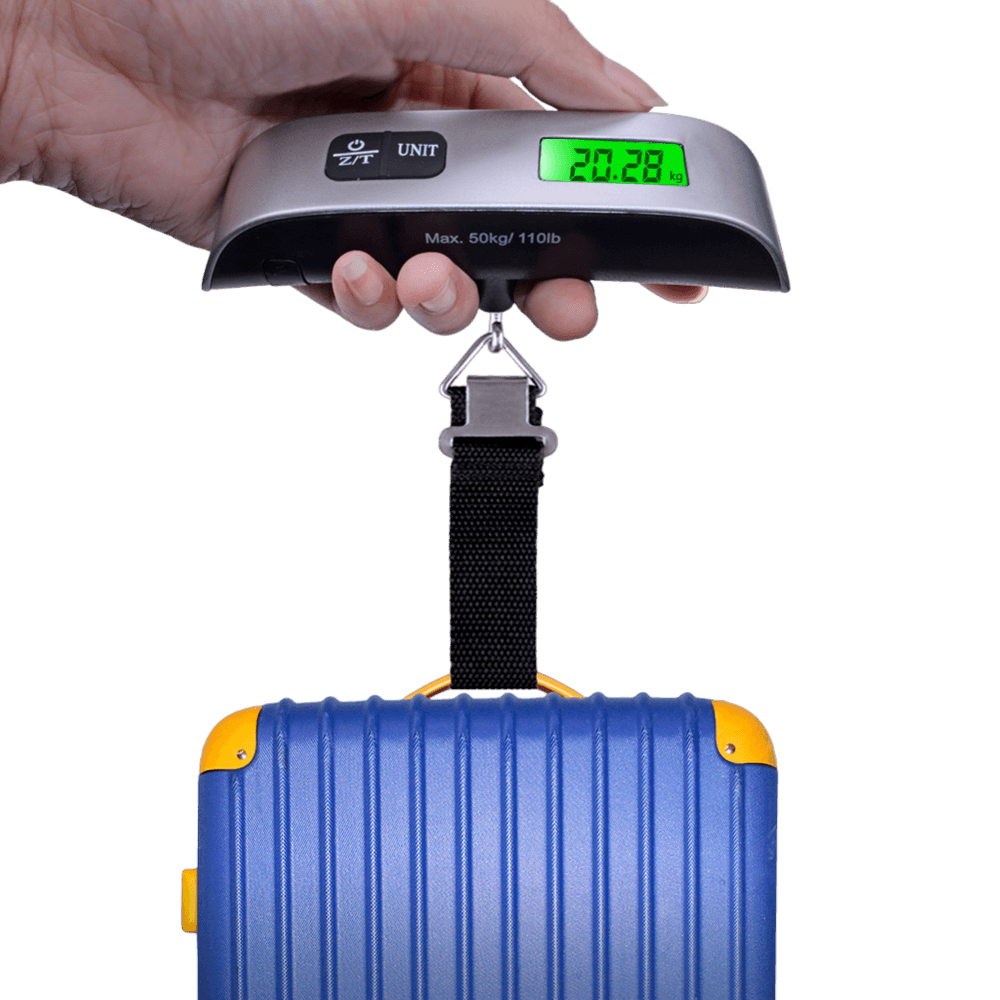 Báscula digital portátil con gancho 50 kg para equipaje maletas