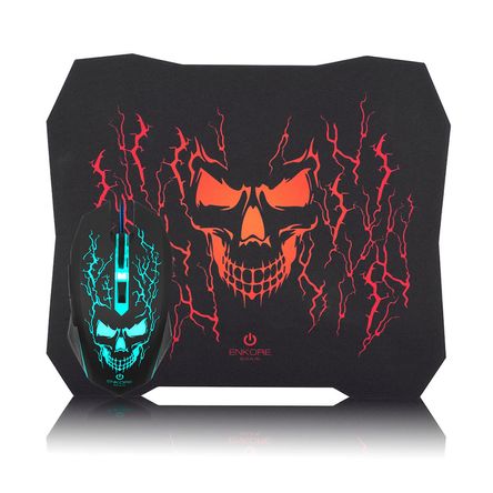 Kit Gamer Enkore Brain 2-ENT G1005-2 Mouse y Pad Mouse