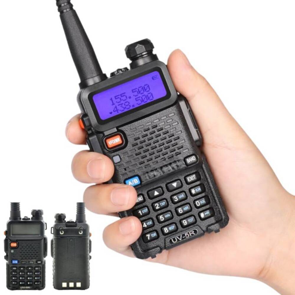 Walkie Talkie Banda Dual VHF/UHF Transmisor FM Wanneton Modelo UV8R Matt Walkie Talkie Banda Dual VHF/UHF Transmisor FM Wanneton Modelo UV8R Matt
