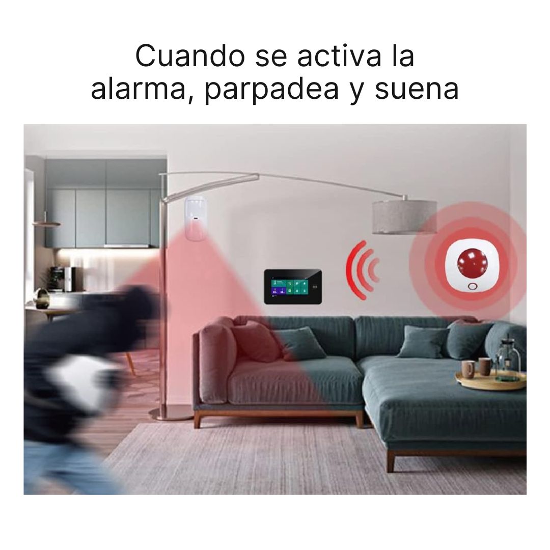 Sirena Inalambrica de Alarma de Seguridad Interior
