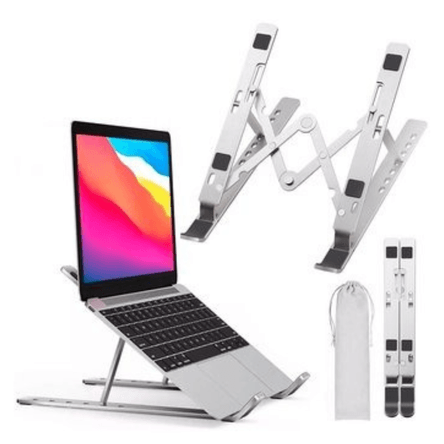 Soporte de Aluminio Plegable para Laptop o Tablet Seisa