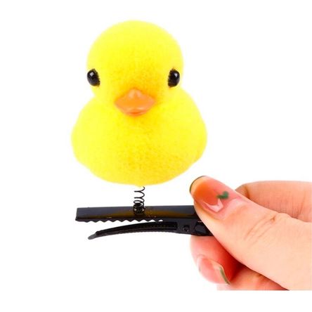 Ganchito Patito Kawaii Amarillo x2 unidades INGENIERIAICSG